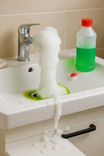 خطرات استفاده بیش‌ازحد از محلول‌های شیمیایی لوله‌بازکنی